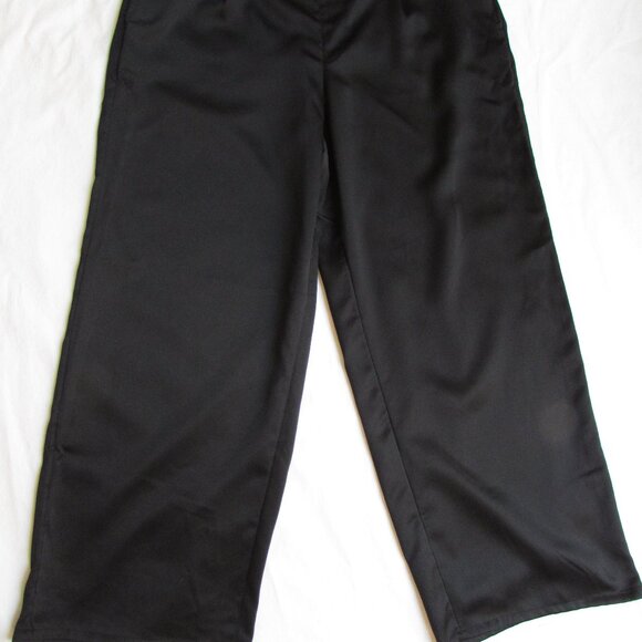 Woman's  Time True Black Wide Leg Dress Pants Size XL (16-18) - Picture 5 of 16